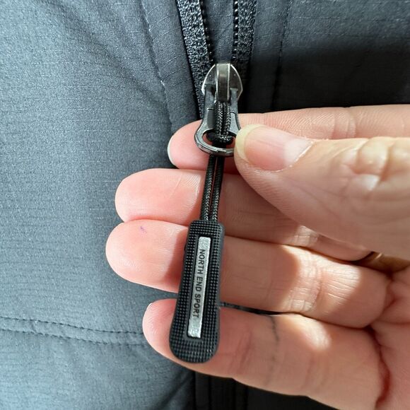 North End Sports Weather Technology Black High Collar Zip Jacket & Pockets S - Picture 6 of 13